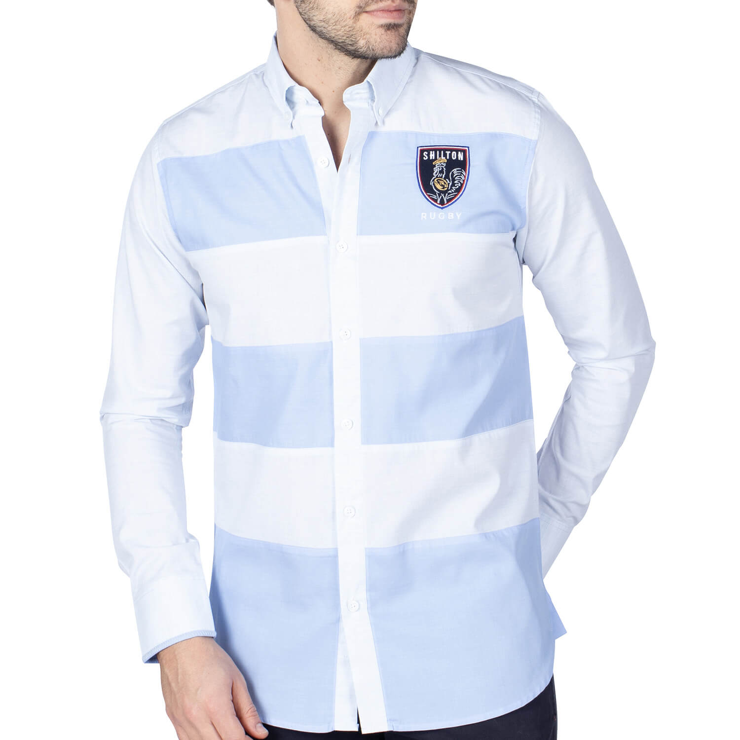 Chemise bicolore rugby
