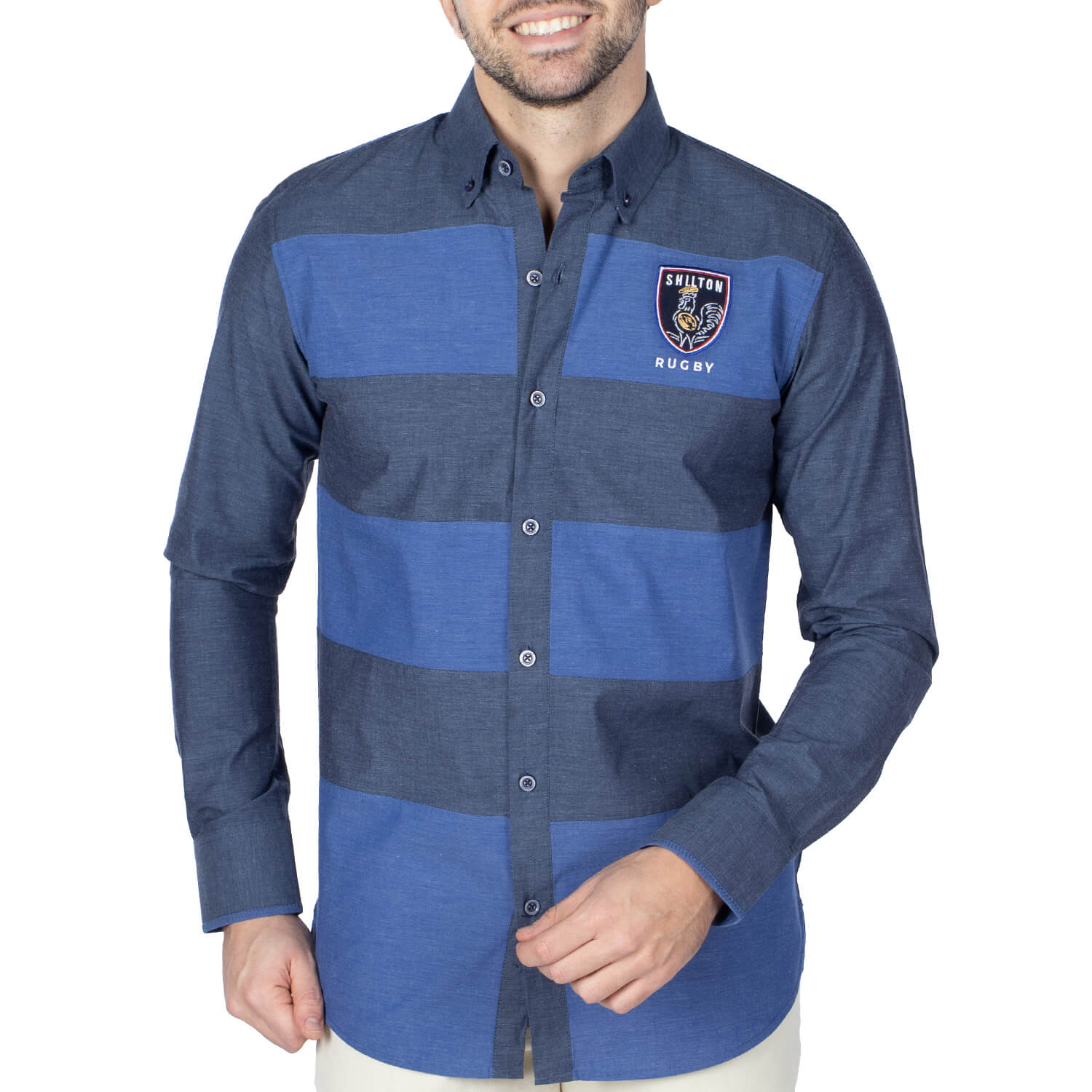 Chemise bicolore rugby