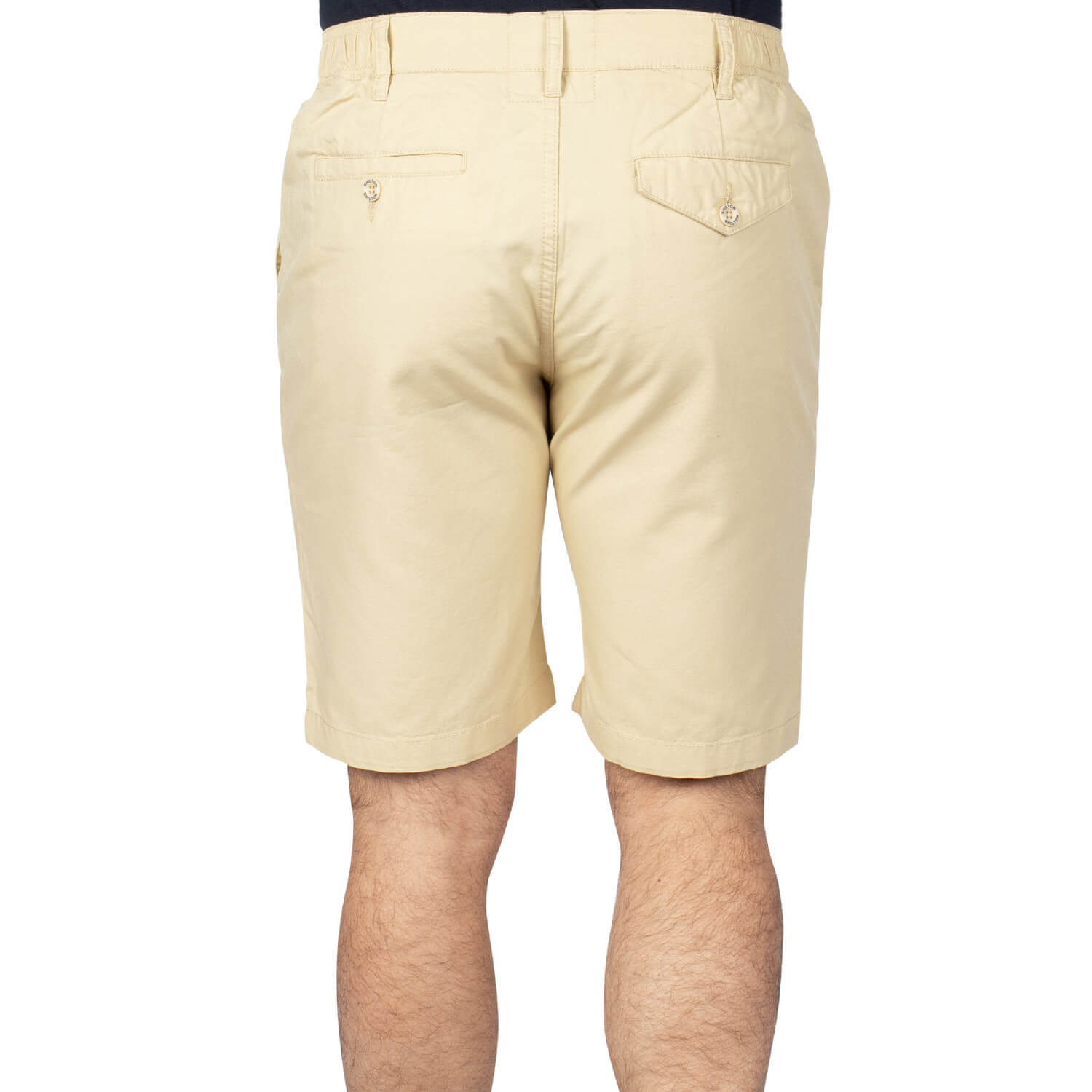 Bermuda lin basic Beige  - vu de dos - Shilton