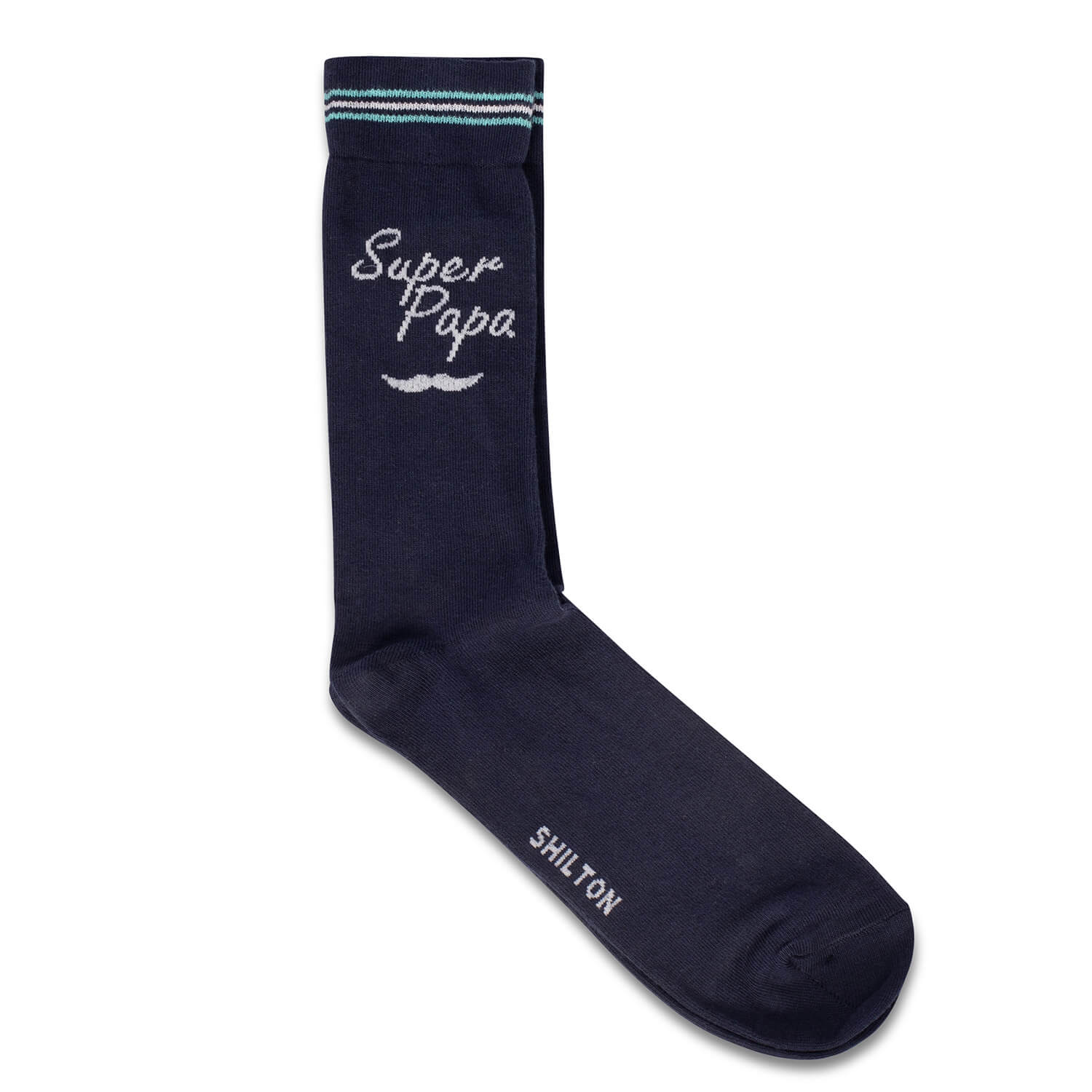 Chaussettes super papa navy sur Shilton : le vêtement Rugby Sportswear !