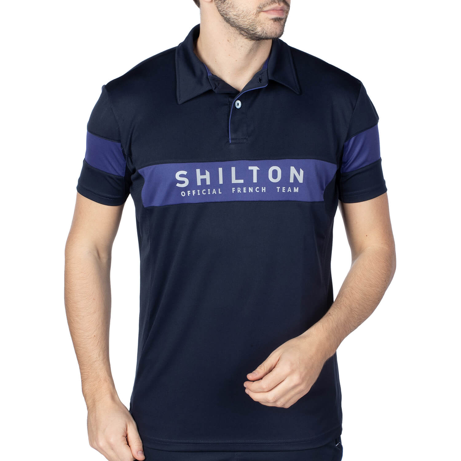 Polo sport french team Navy X Blue - Shilton