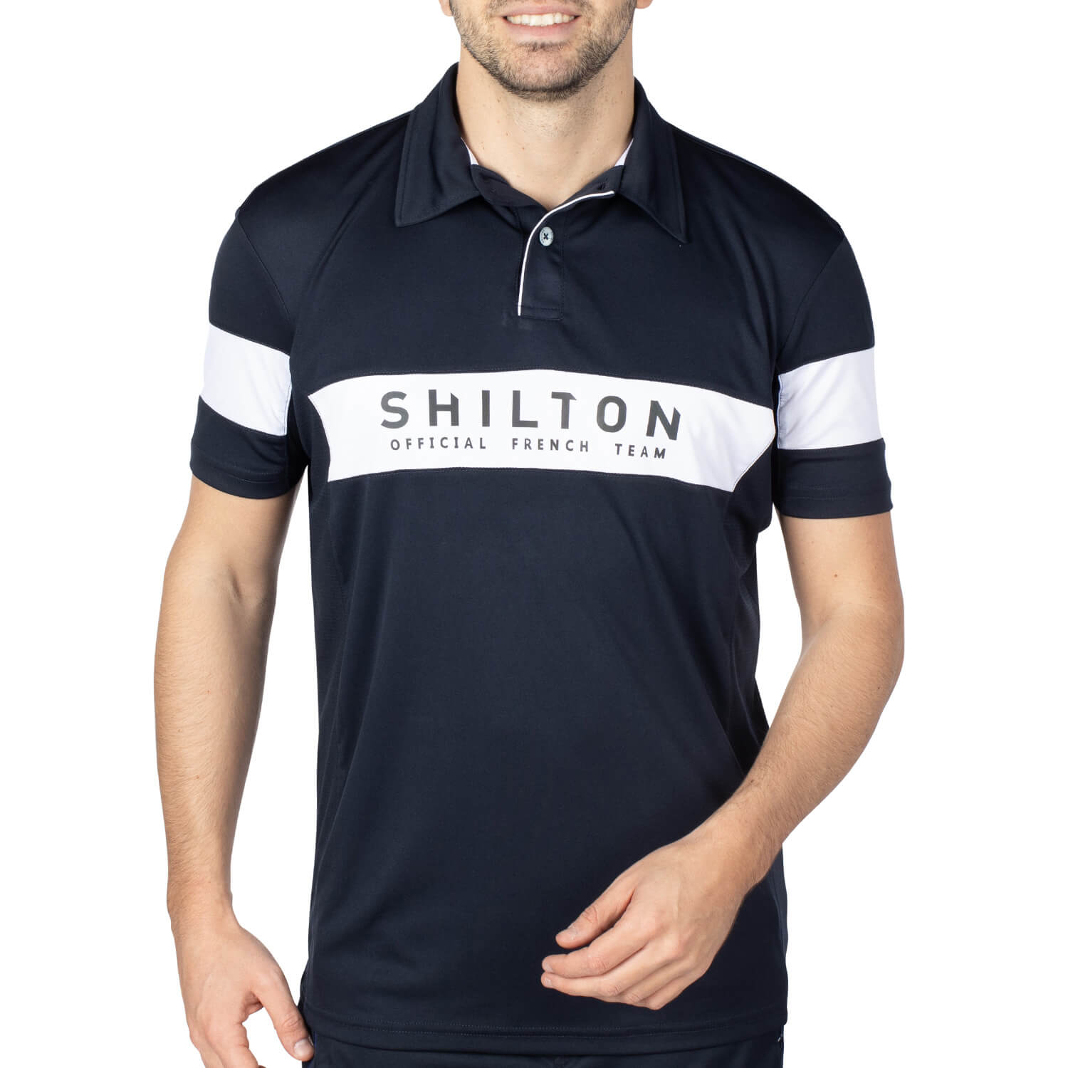 Polo sport french team Navy X Blanc - Shilton