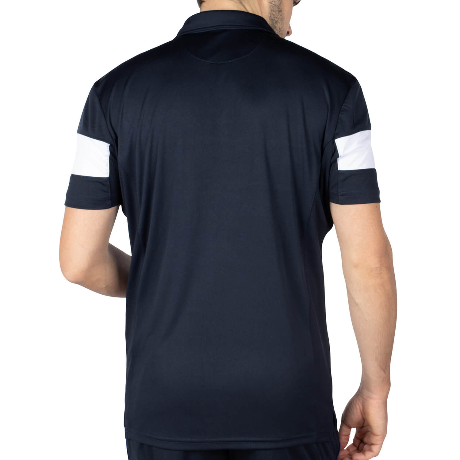 Polo sport french team Navy X Blanc  - vu de dos - Shilton