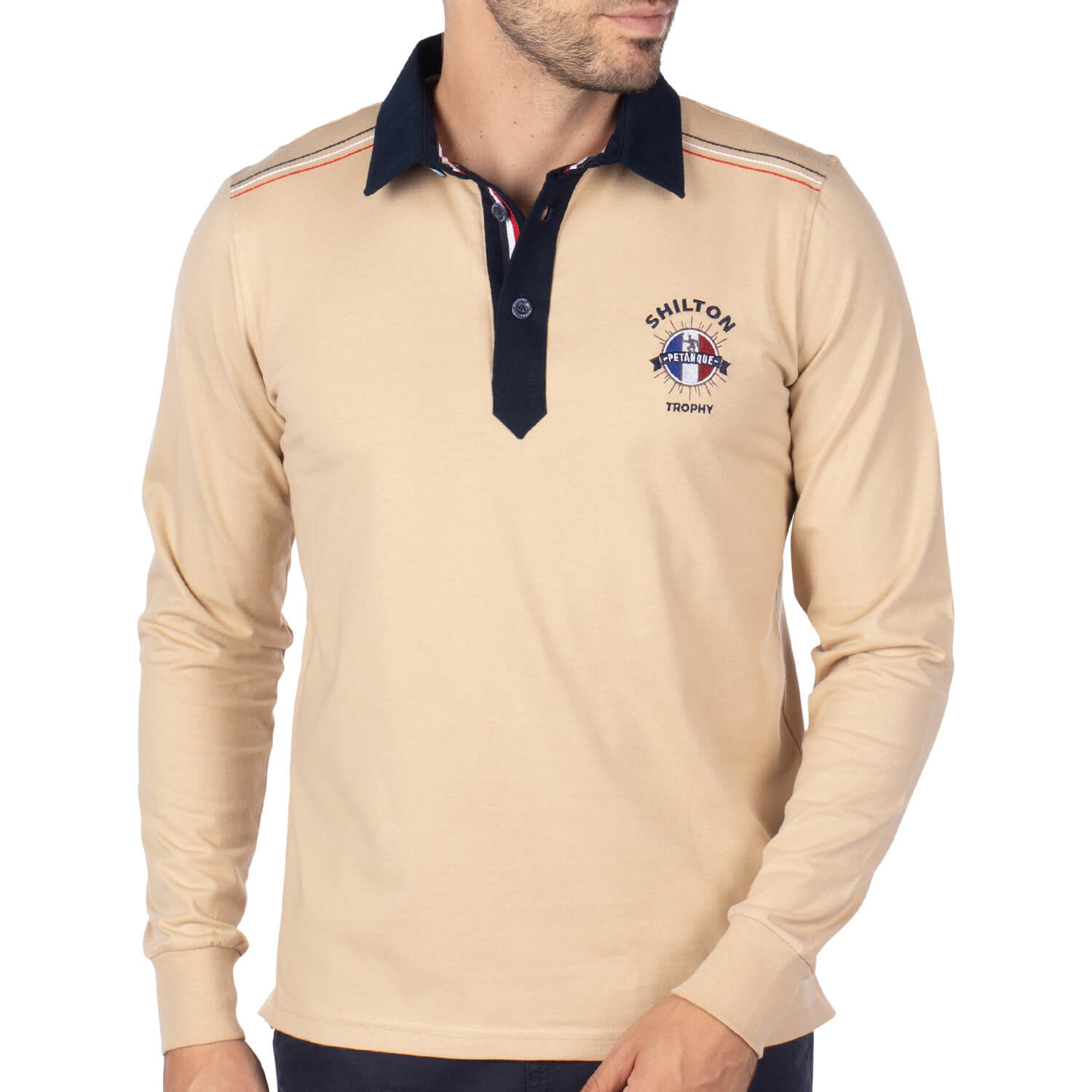 Polo masters de pétanque Beige - Shilton