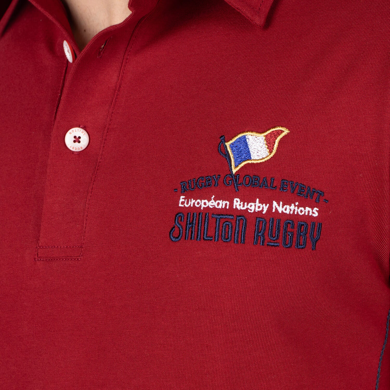Polo European Rugby Nations Rouge