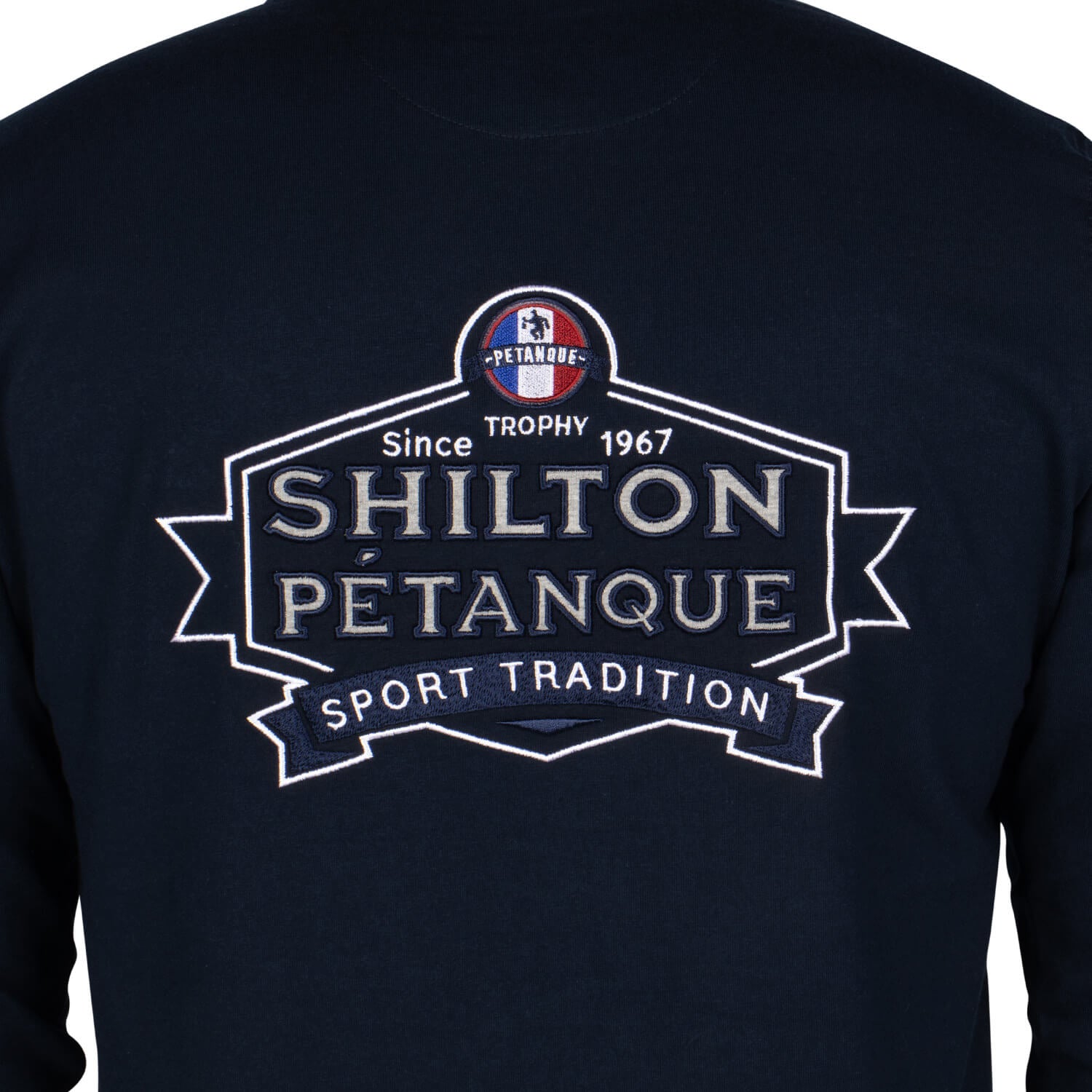 Polo masters de pétanque Navy  - vu de dos - Shilton