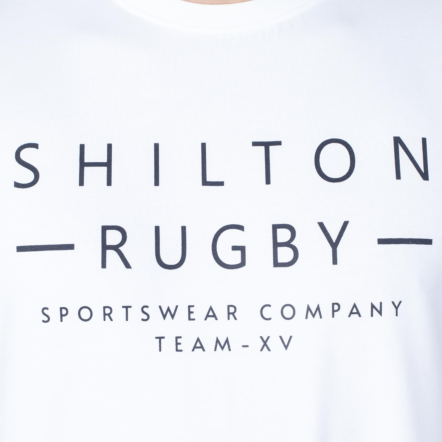 T Shirt Rugby Team Xv Blanc