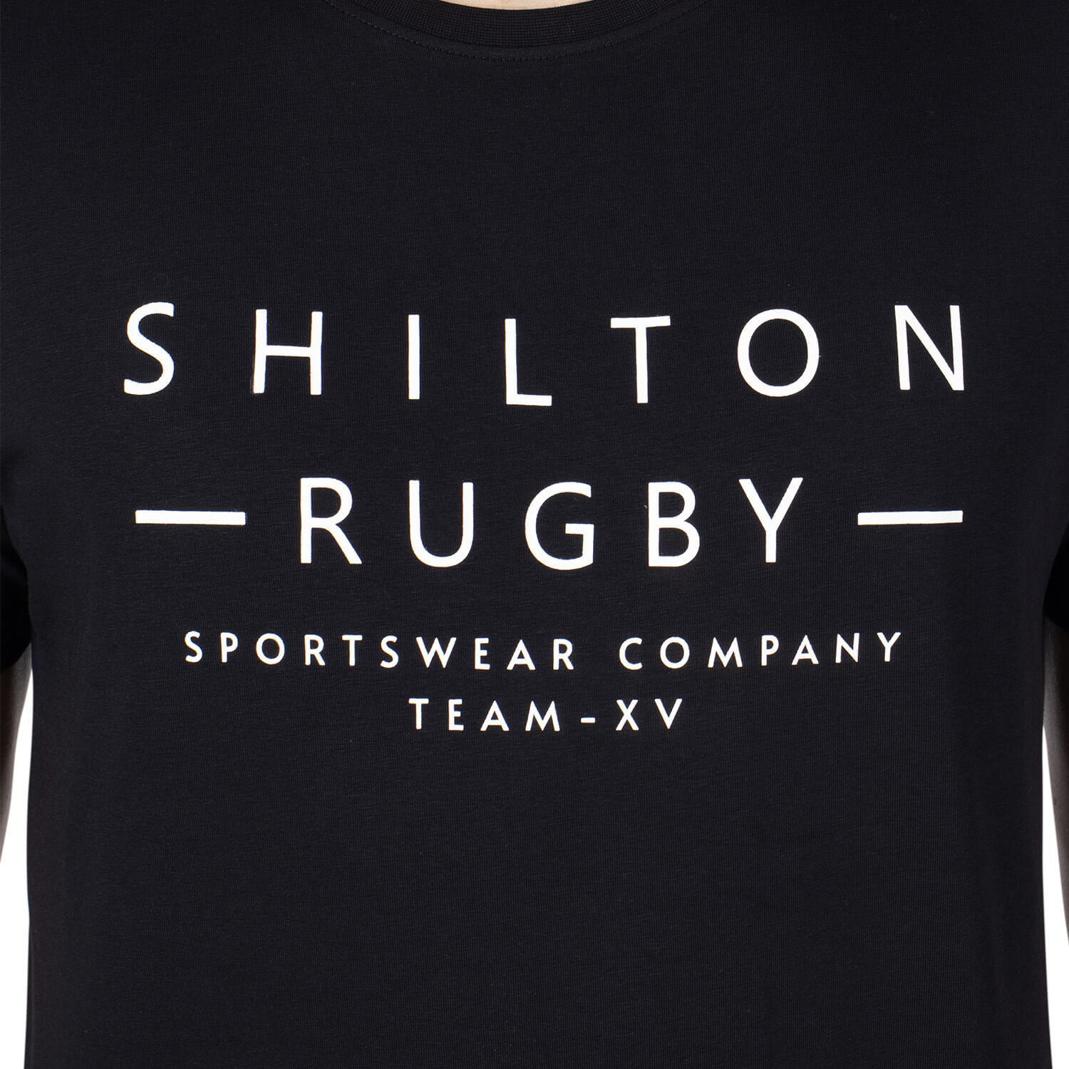 T Shirt Rugby Team Xv Noir