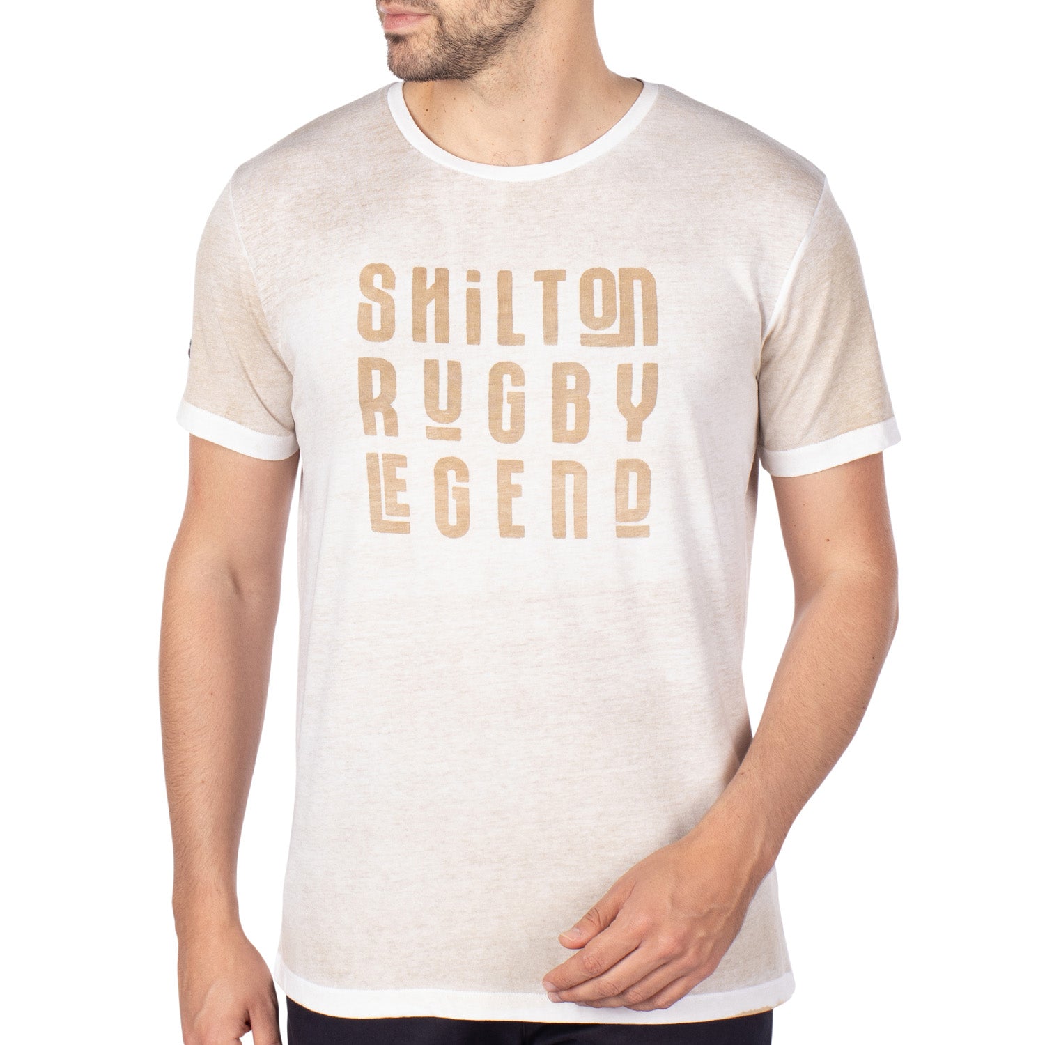 T Shirt Vintage Rugby Beige