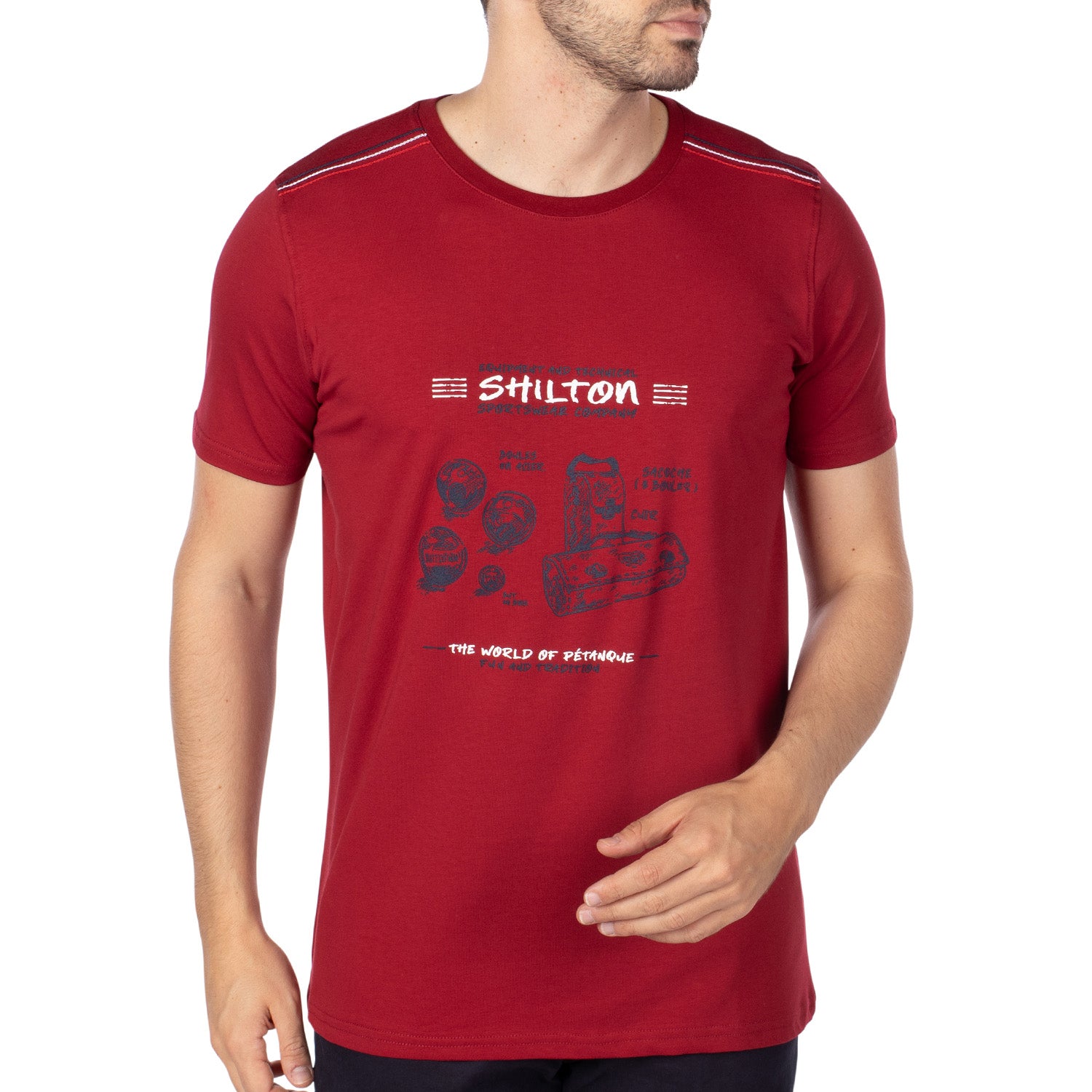 T-shirt pétanque masters Rouge - Shilton