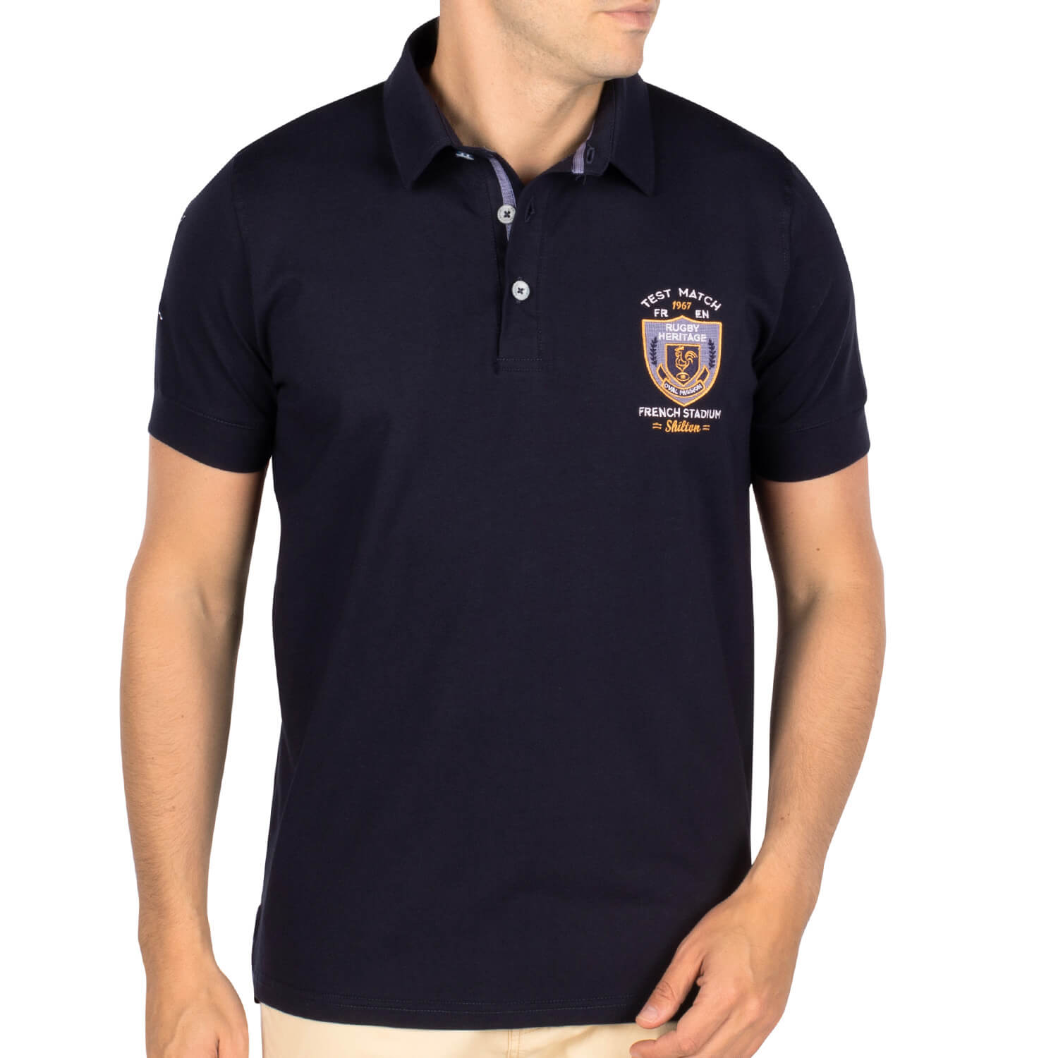Polo Rugby France Rooster Navy