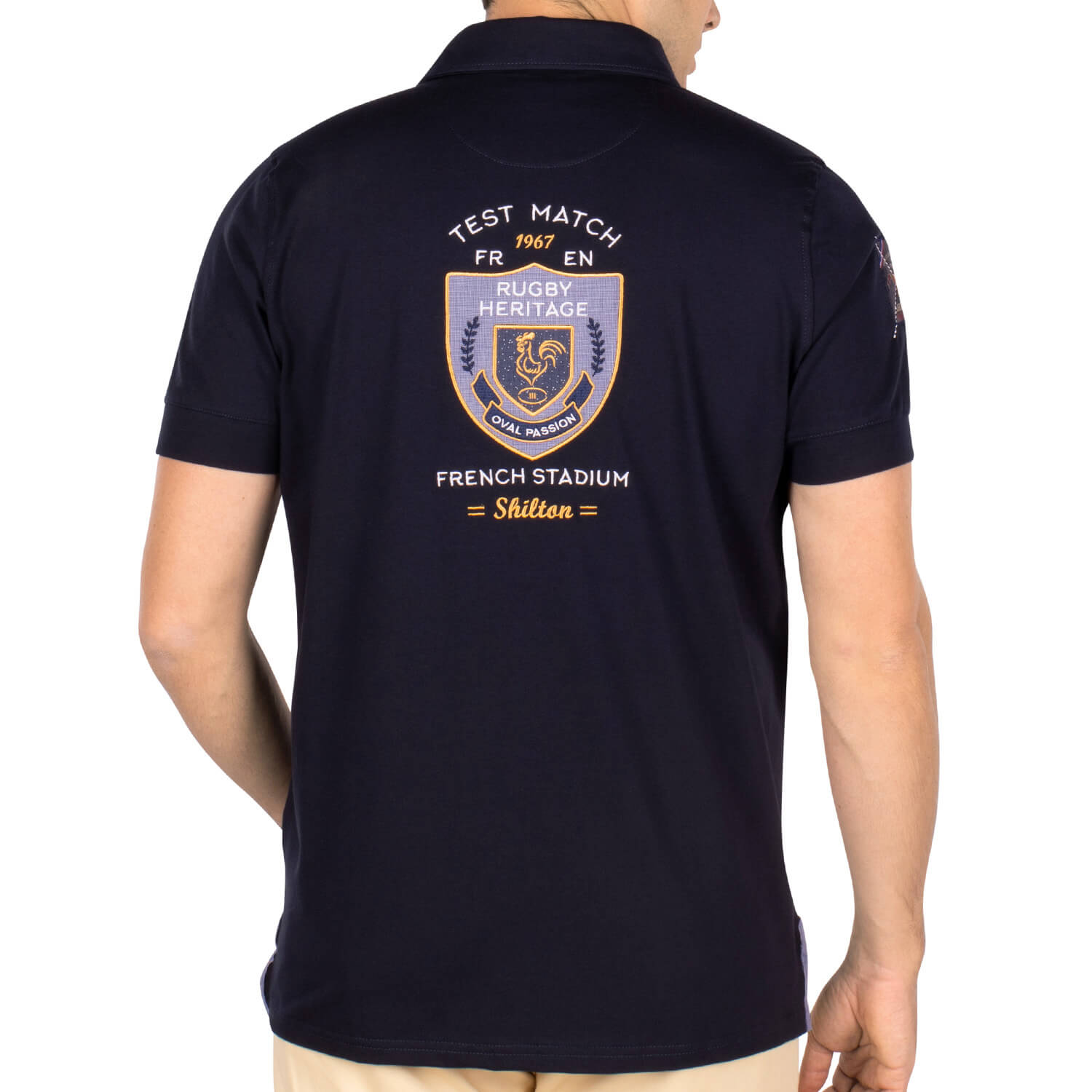 Polo Rugby France Rooster Navy