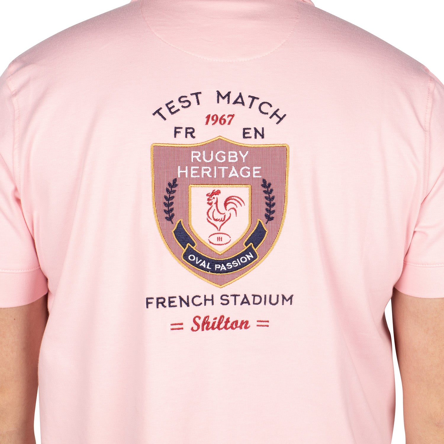 Polo Rugby France Rooster Rose