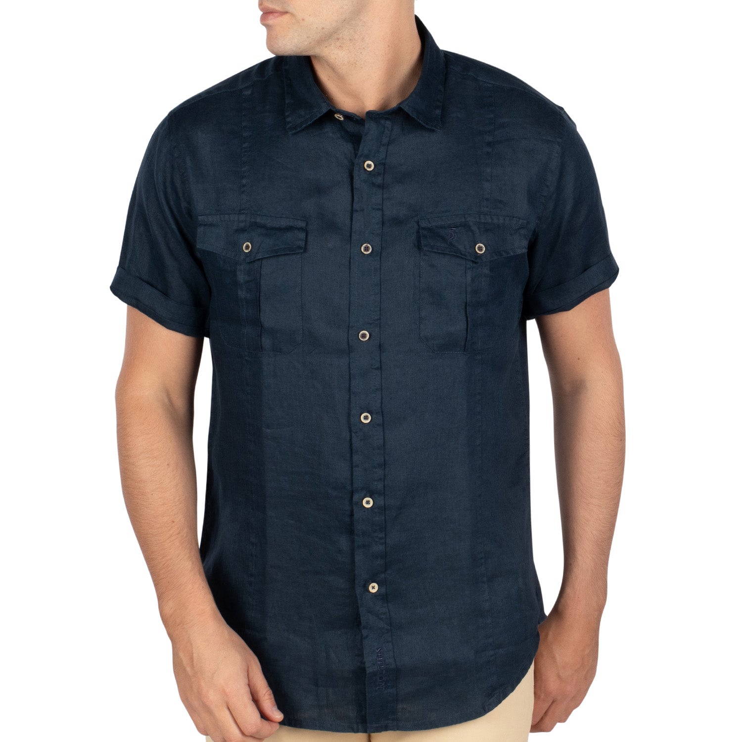 Chemise Mc Basic Lin Navy