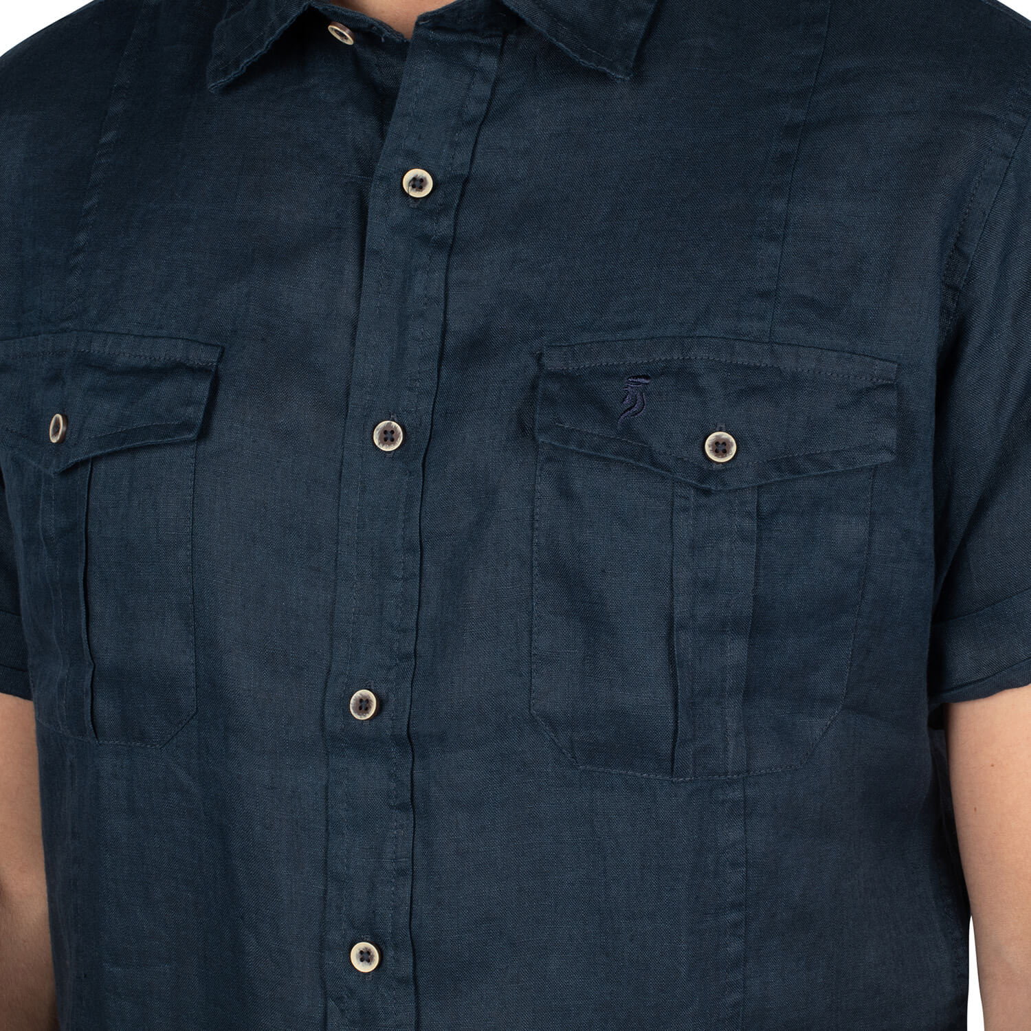 Chemise Mc Basic Lin Navy