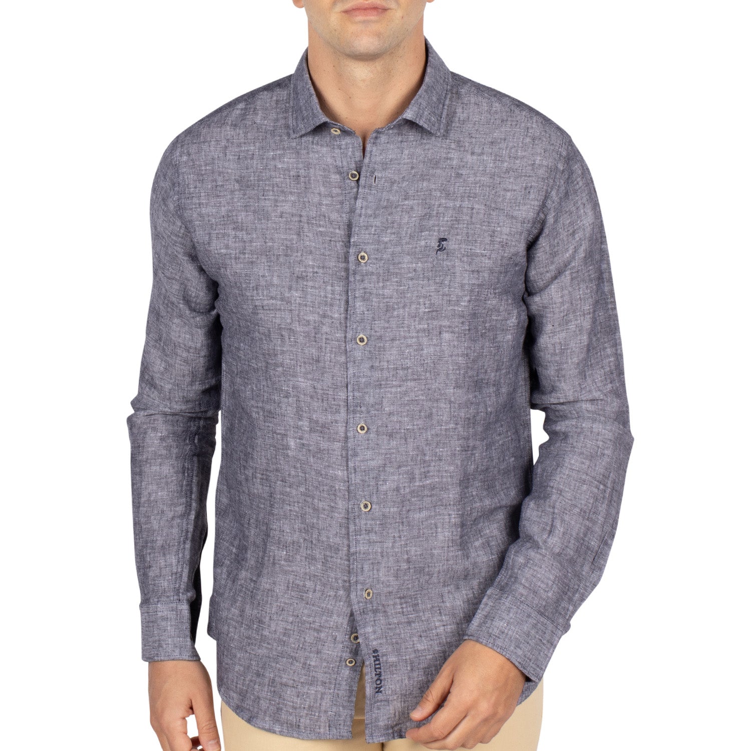 Chemise Ml Shilton Lin Navy