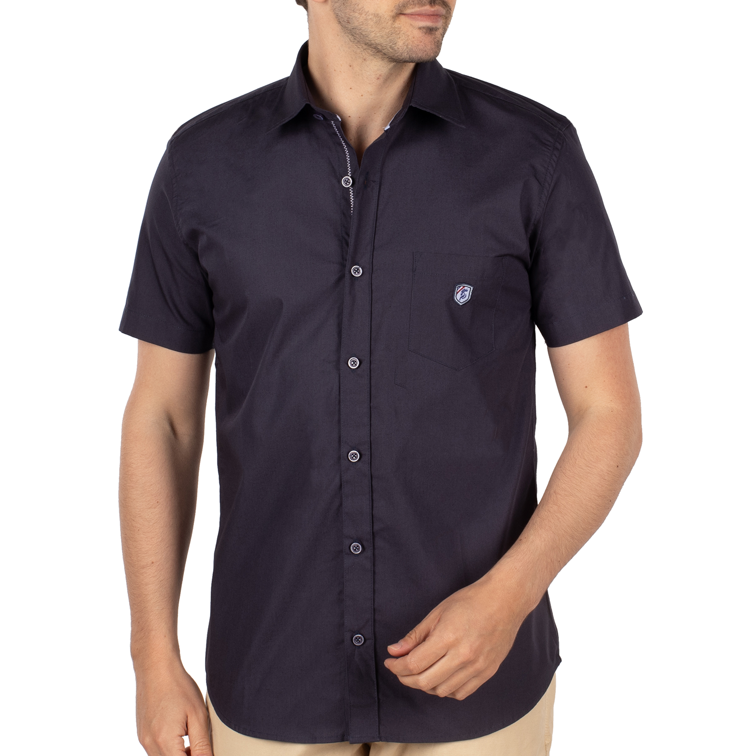 Chemise écusson calanque