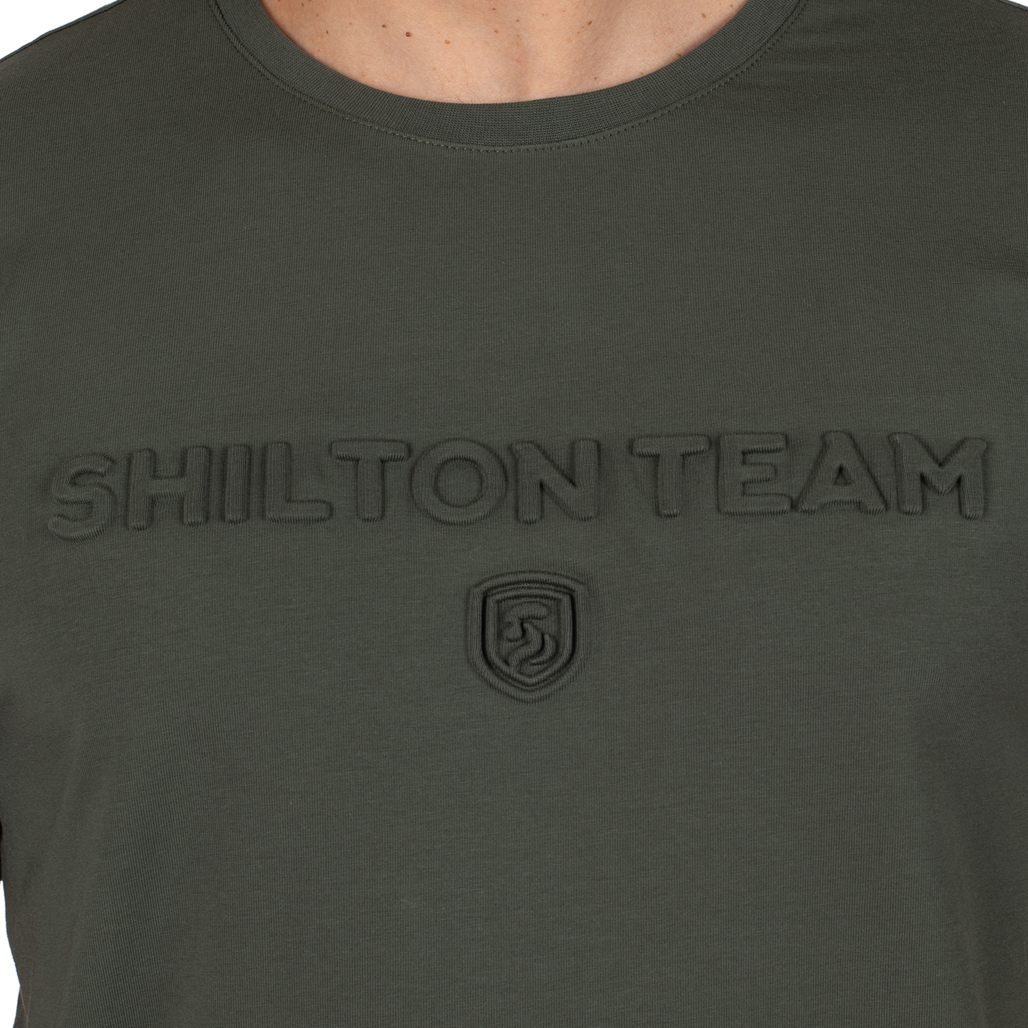 T-shirt embossing celadon