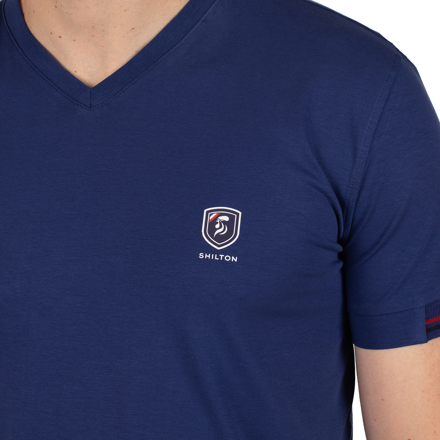 T-shirt basic blason print