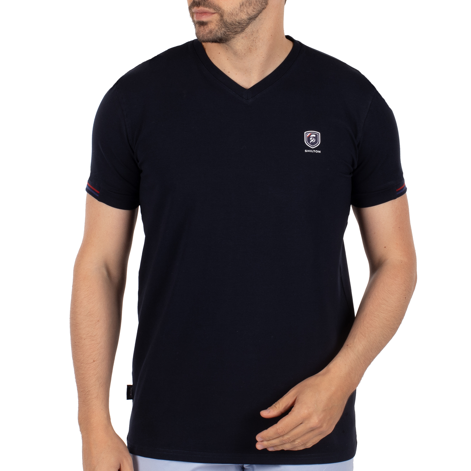 T-shirt basic blason print