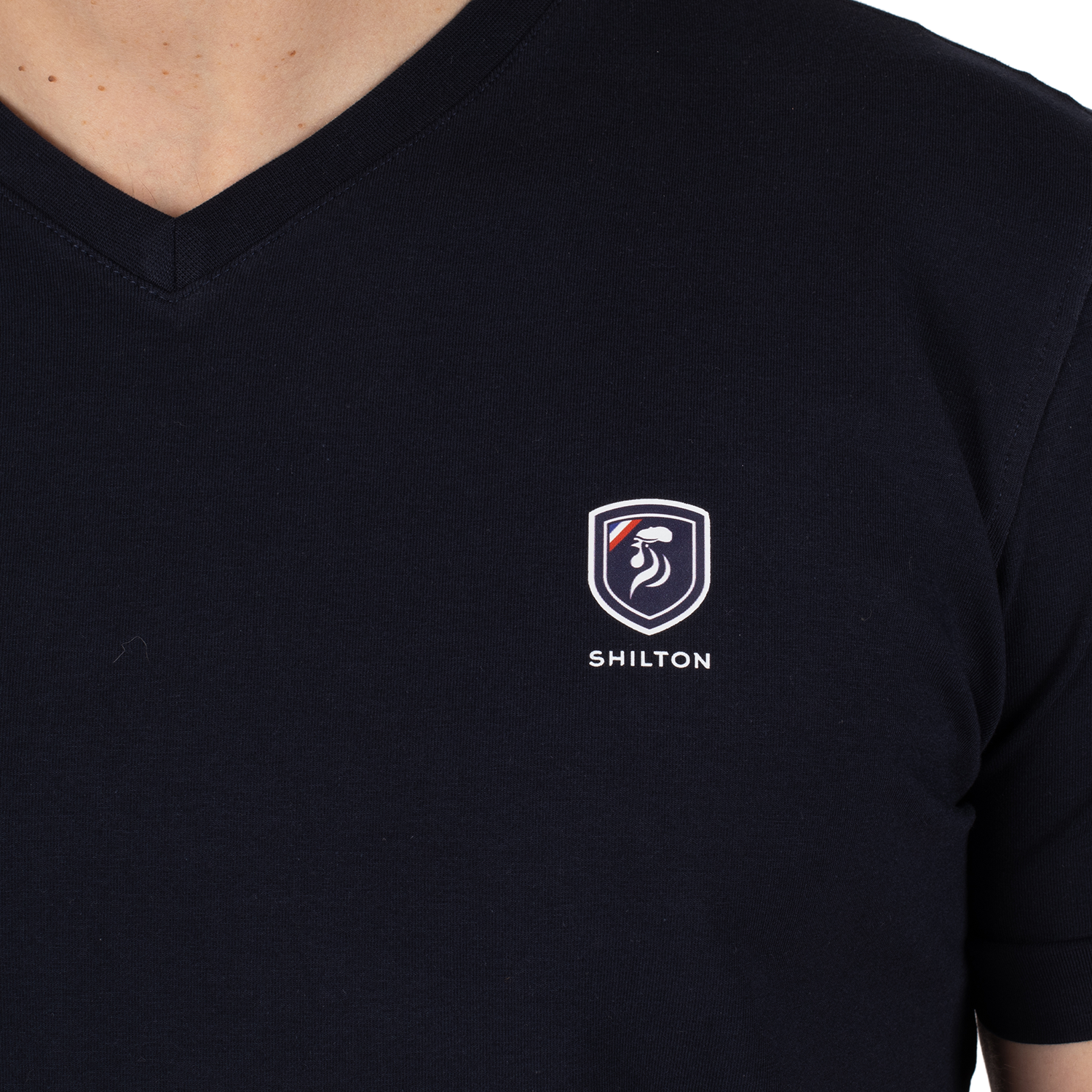 T-shirt basic blason print