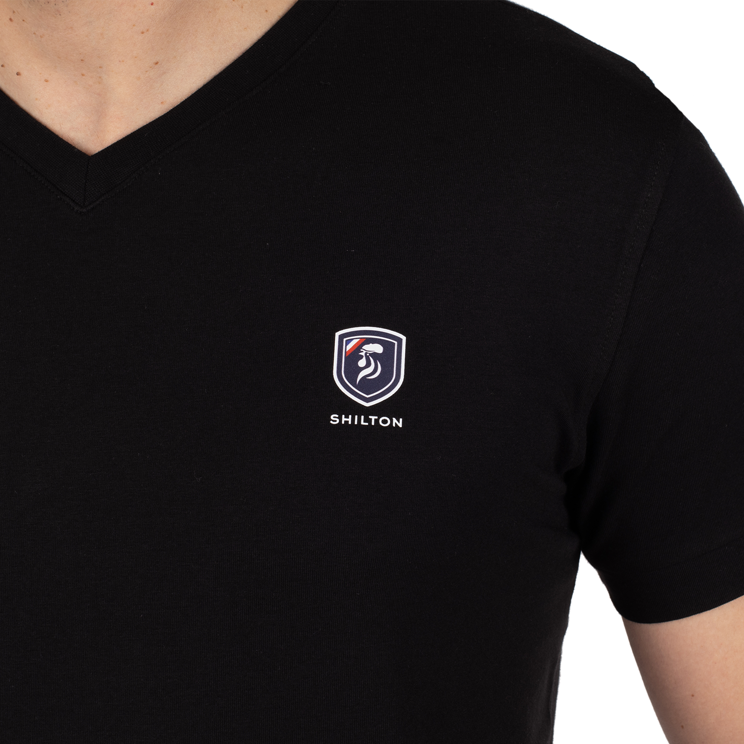 T-shirt basic blason print