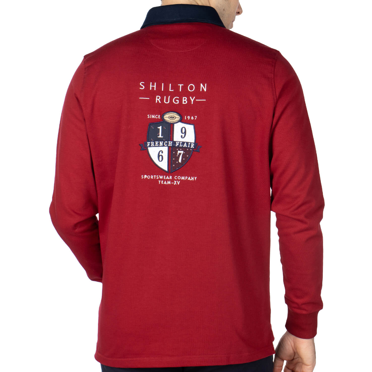 Polo rugby french flair Bordeaux  - vu de dos - Shilton