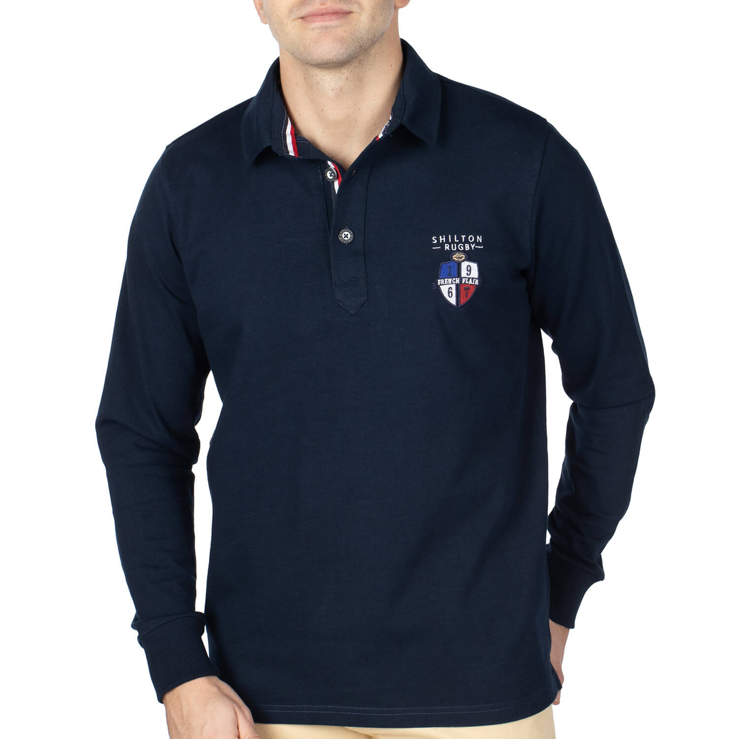 Polo rugby french flair Navy - Shilton