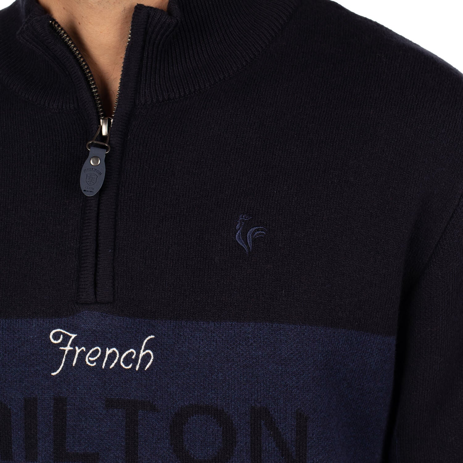 Pull camionneur bicolore