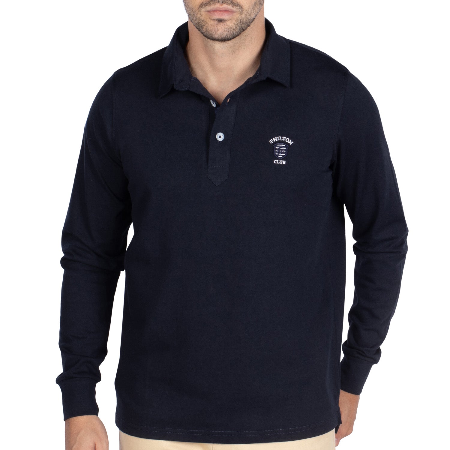 Polo Ml Basic Rugby Navy