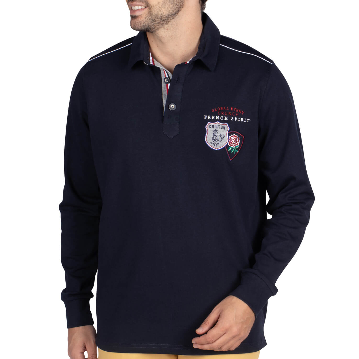 Polo Ml Rugby Crunch Navy