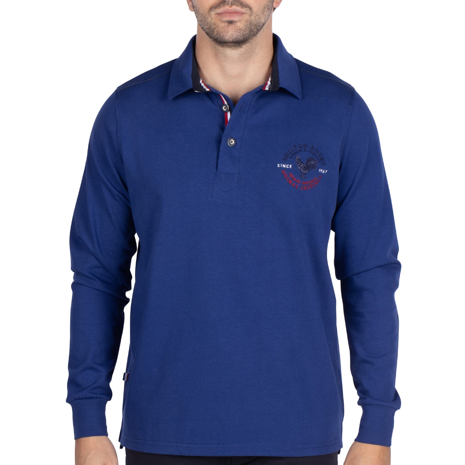 Polo Ml Rugby Coq Fra Blue