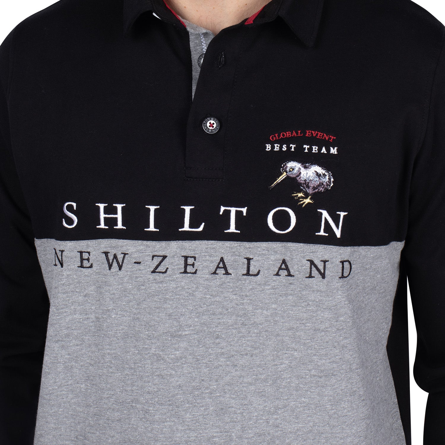 Polo Ml Rugby Nzl Animal Noir