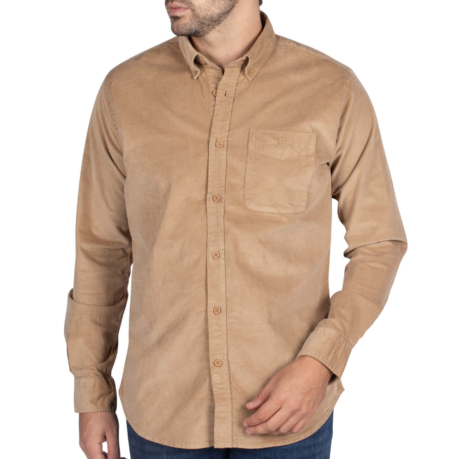 Chemise Velours Beige