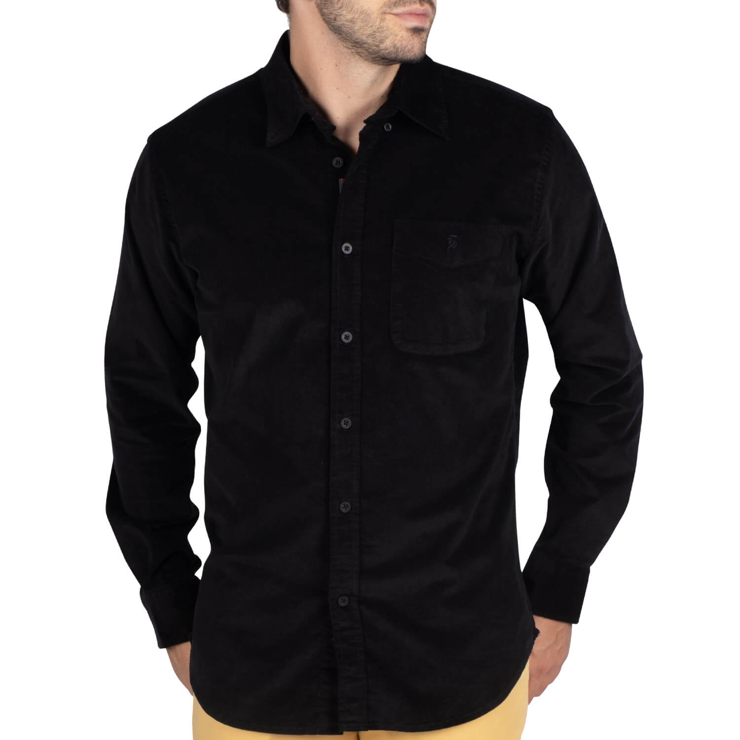 Chemise Velours Noir