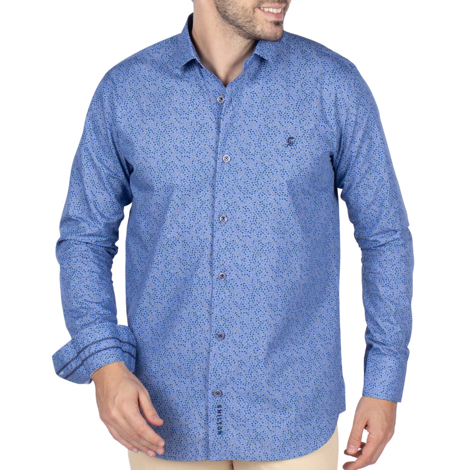 Chemise à motifs imprimés