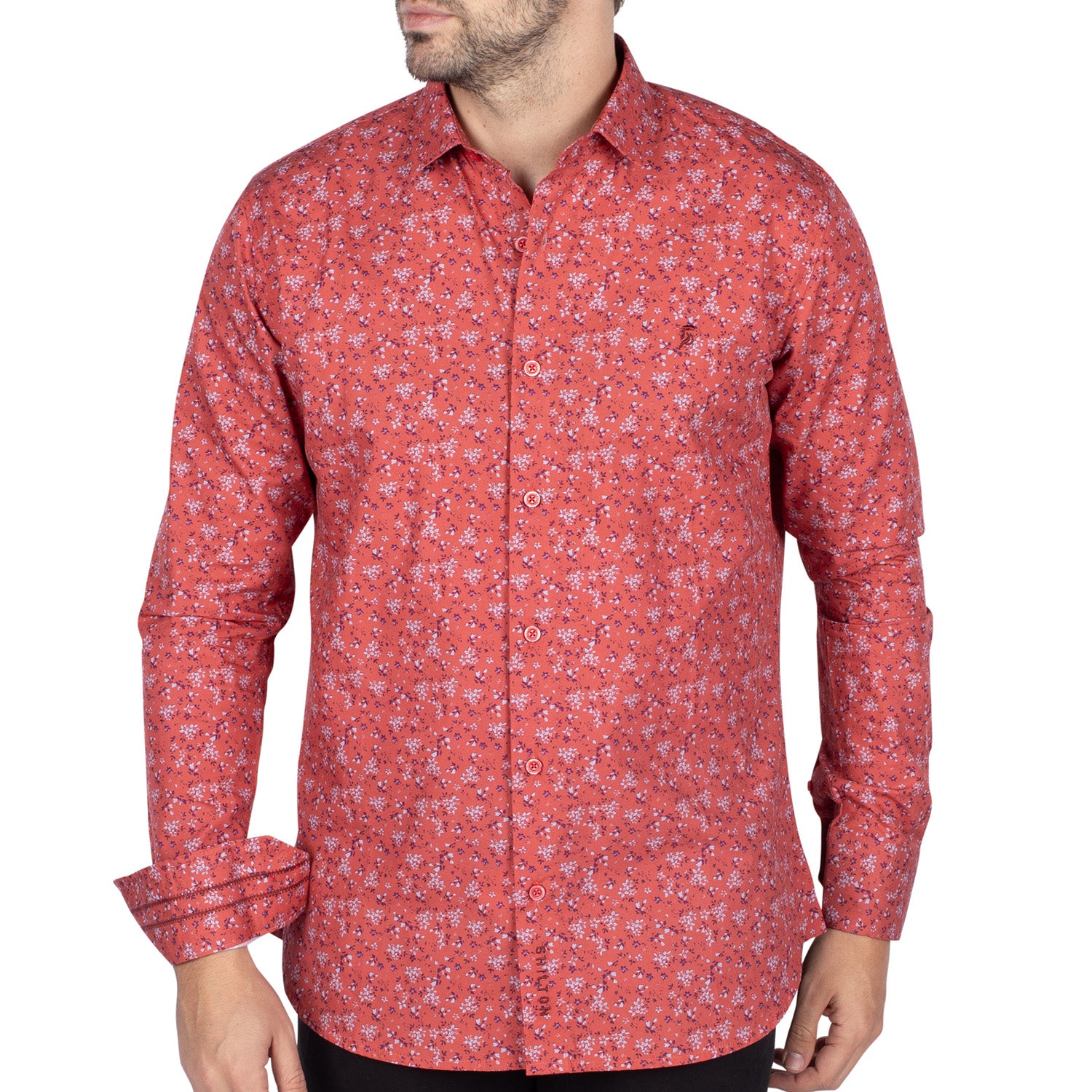 Chemise à motifs imprimés