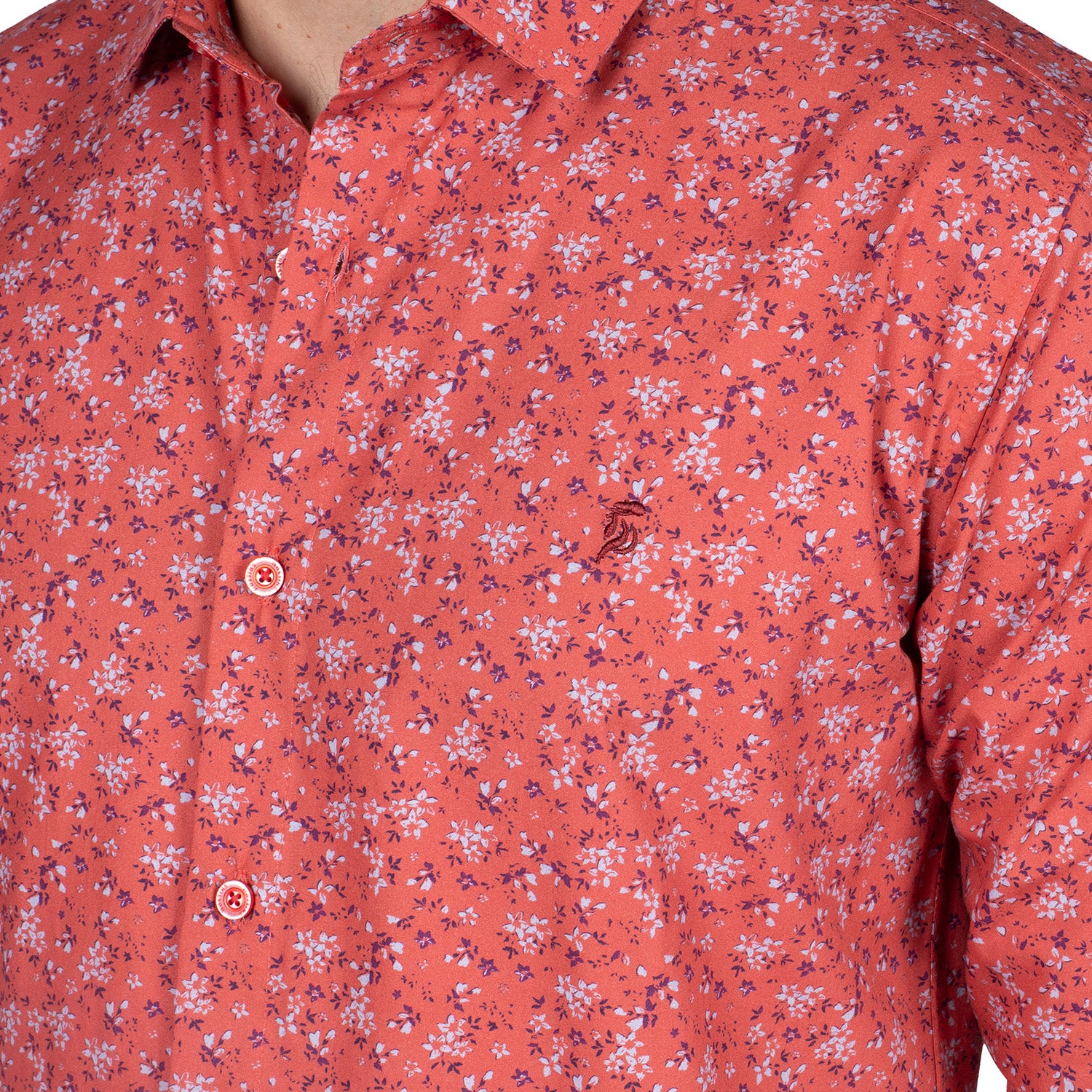 Chemise Ml Liberty Rouge