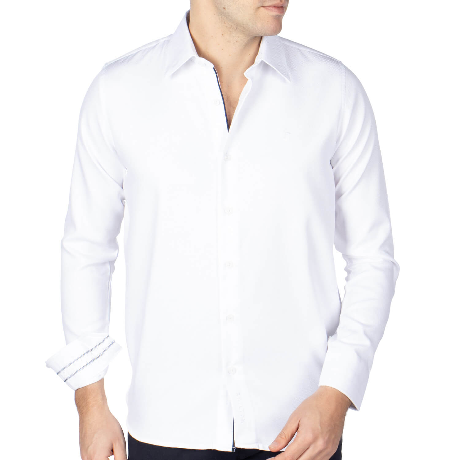 Chemise Ml Chevron Blanc