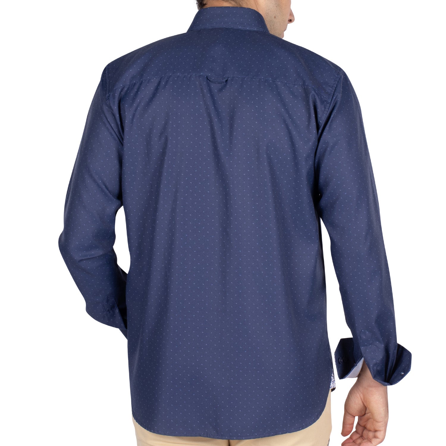Chemise Ml Gouttes Navy