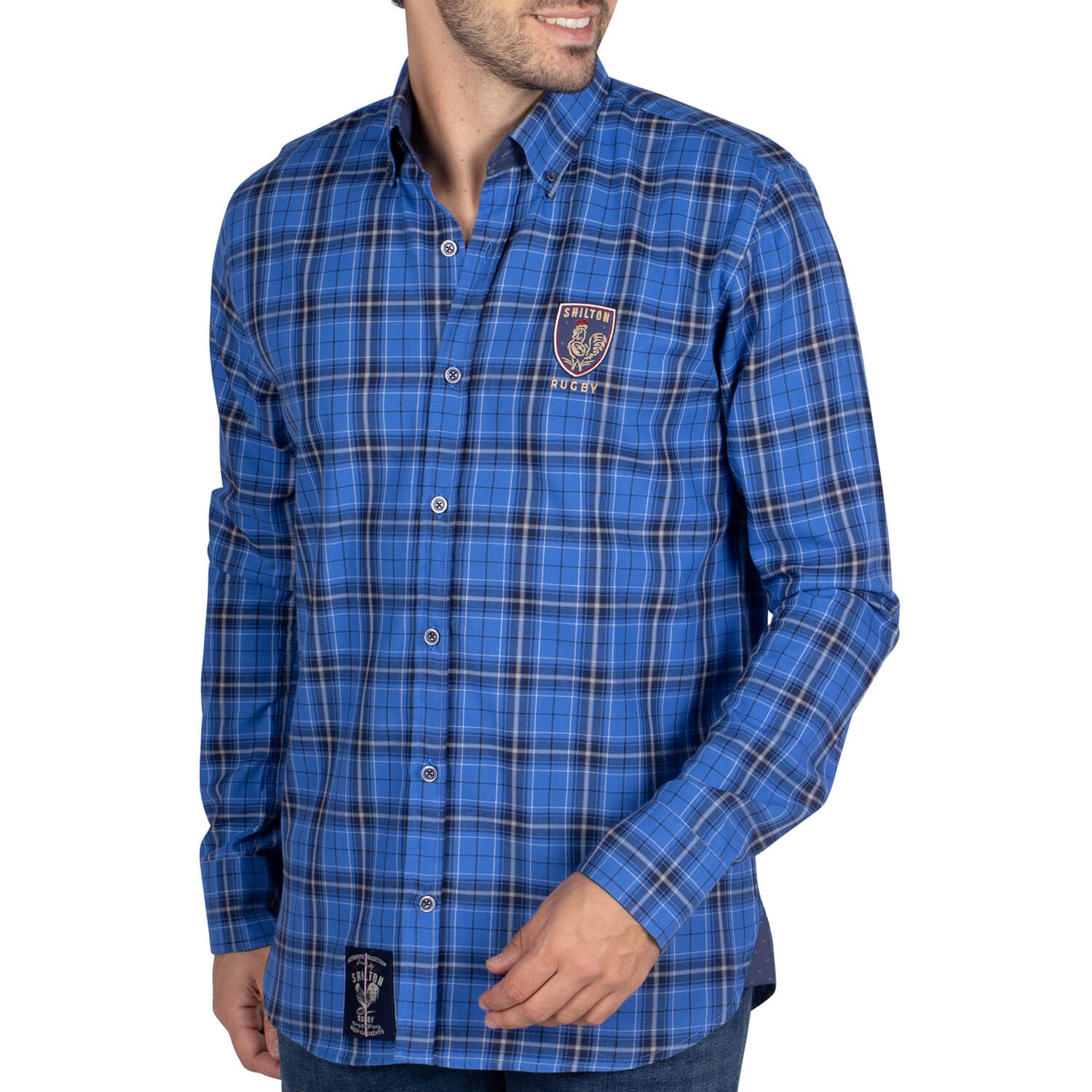 Chemise rugby french authentic Blue - Shilton