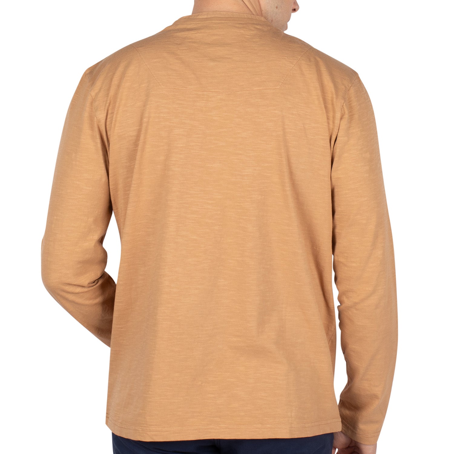 Tshirt Col Mao Camel