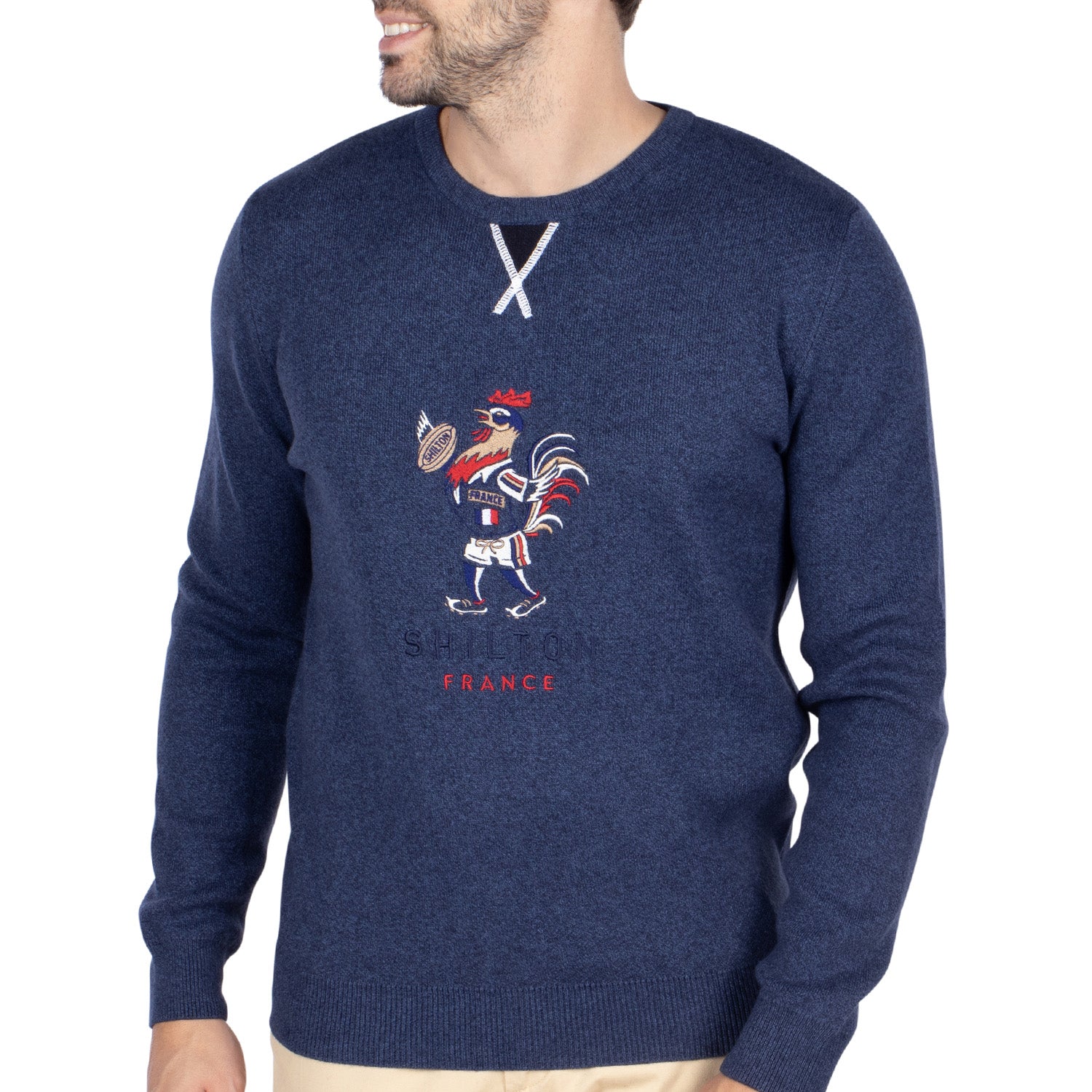 Pull Rugby France Indigo