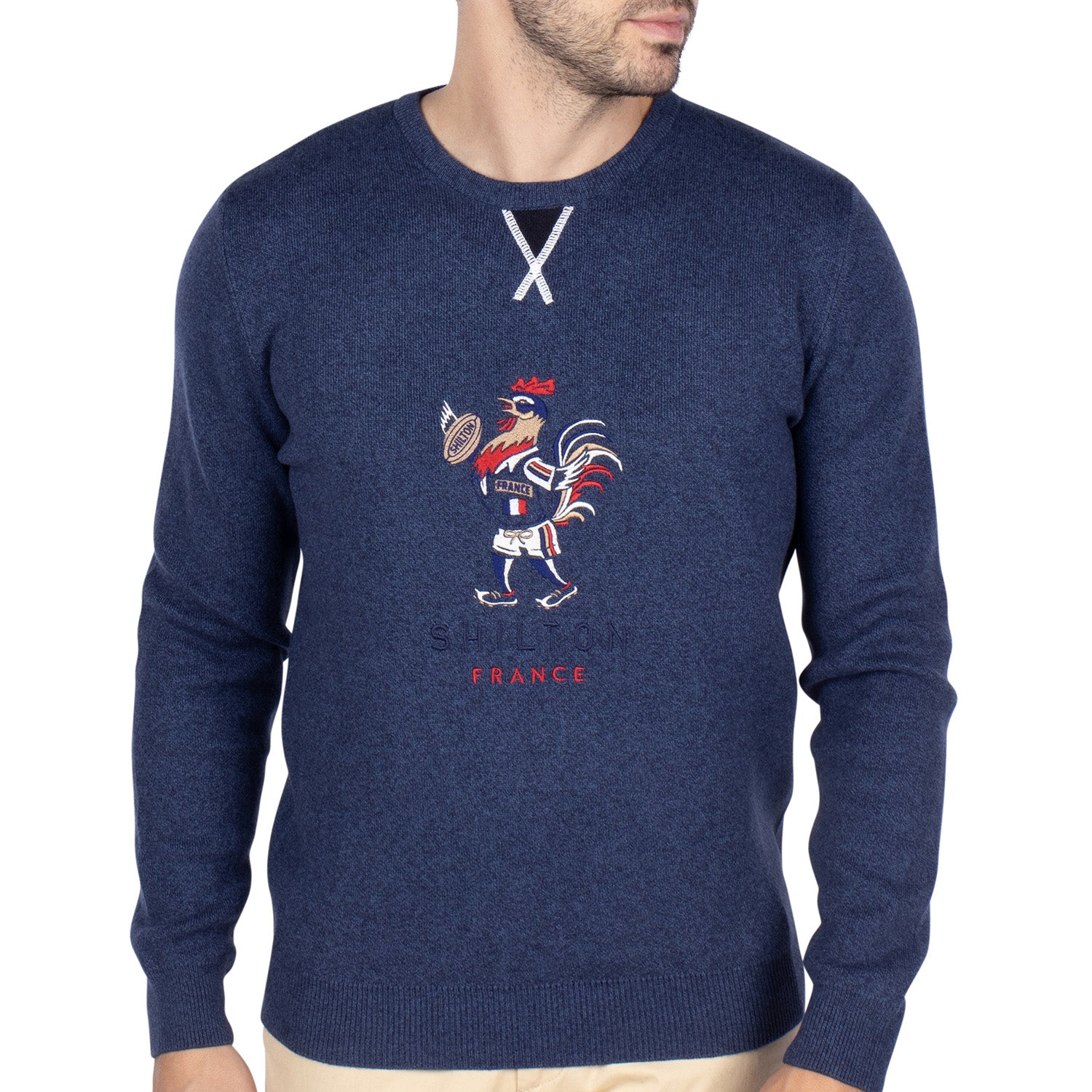 Pull Rugby France Indigo