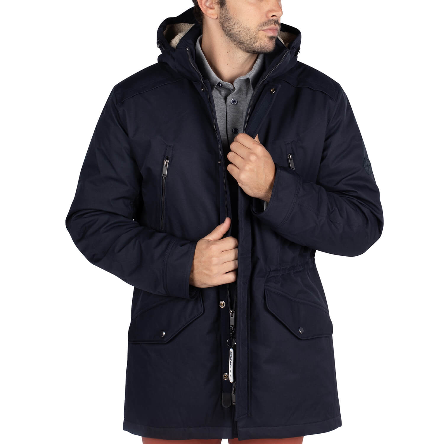 Parka Rooster Patch Navy