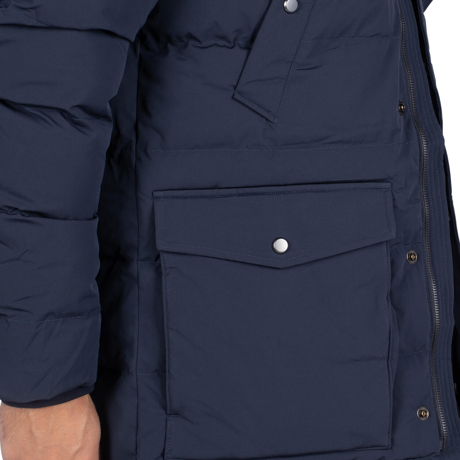 Parka Fourrure Coq Navy