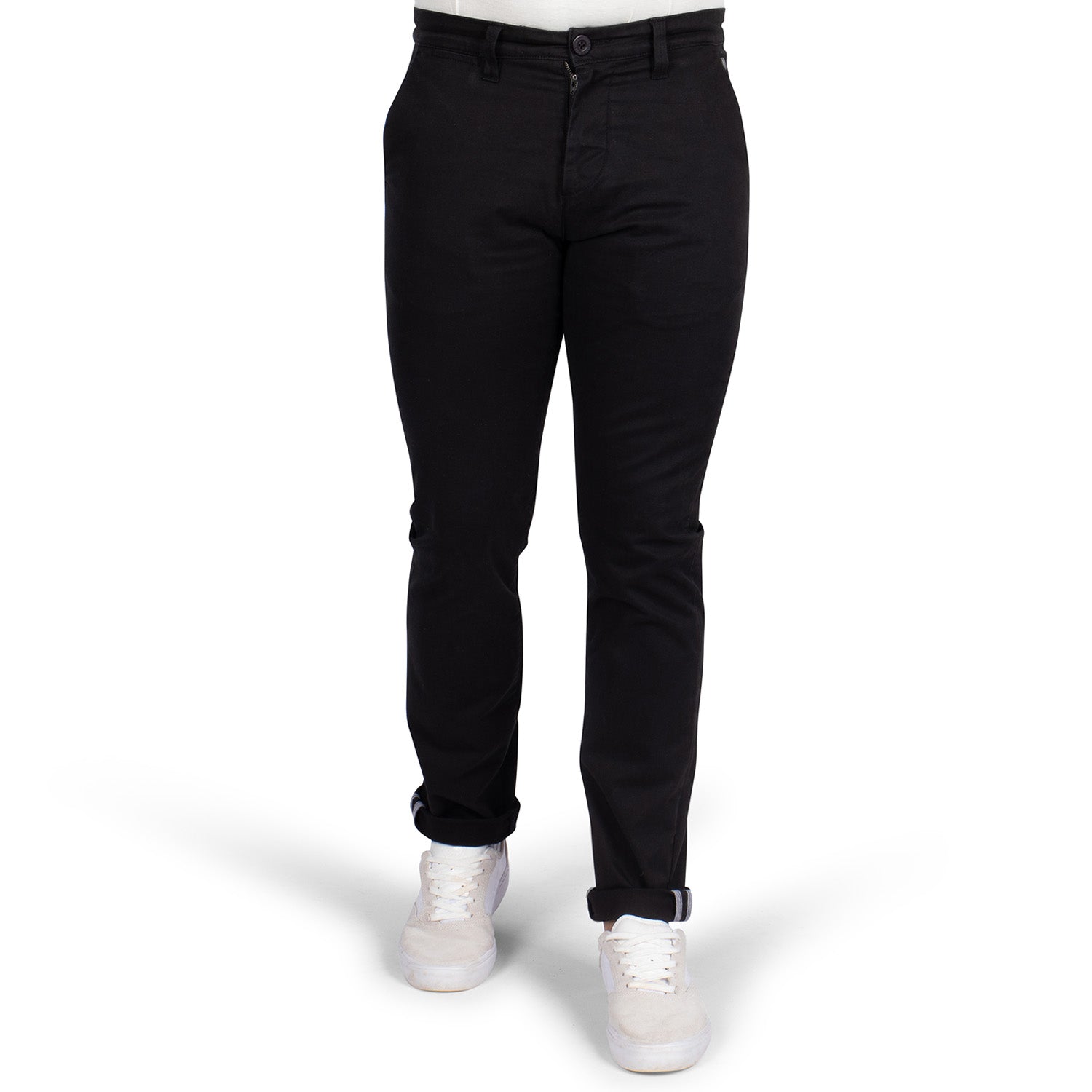 Pantalon chino écusson Noir - Shilton