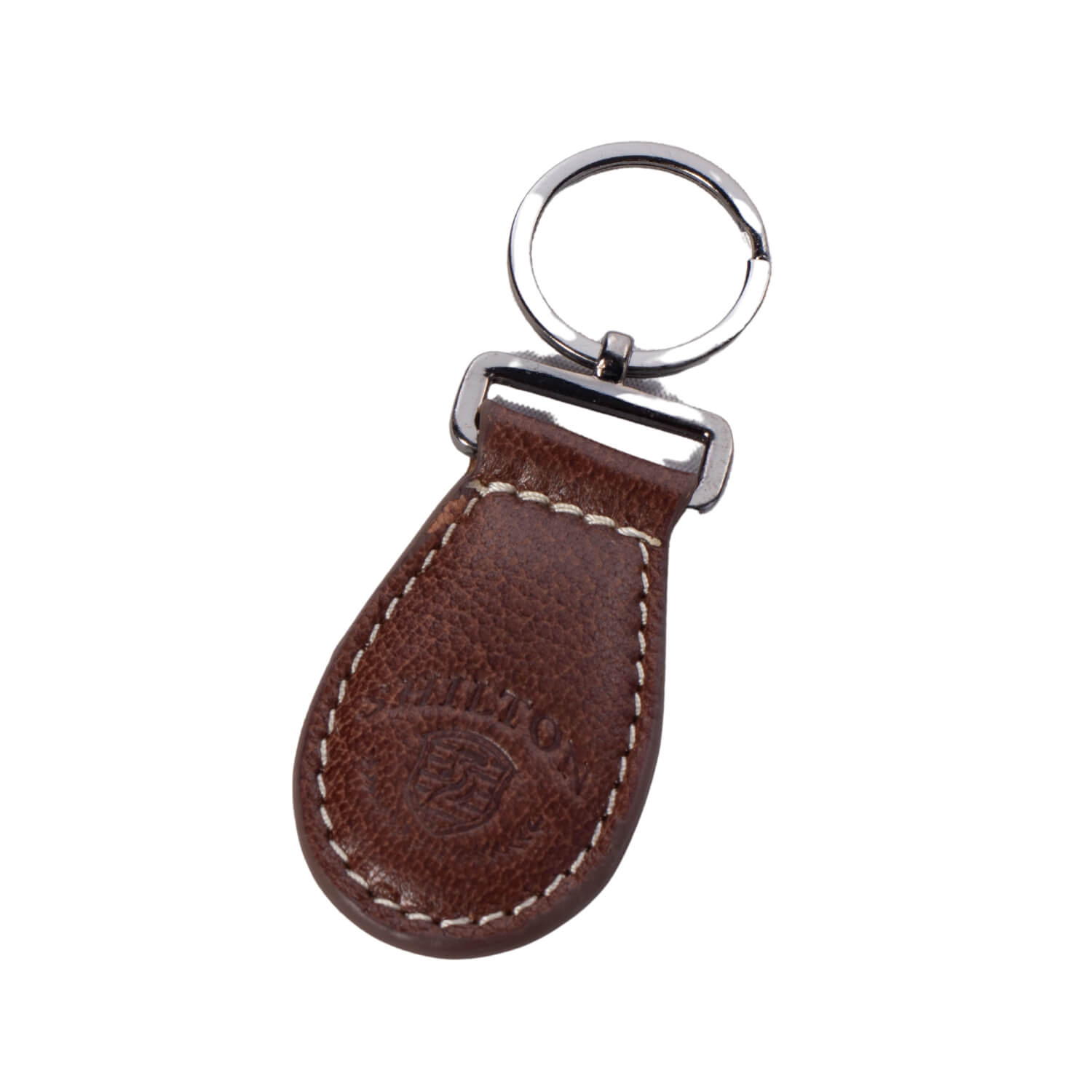 Porte Cles Cuir Marron