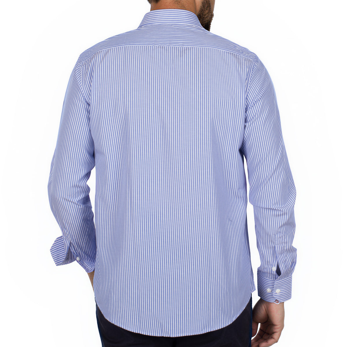 Chemise à rayures argentière