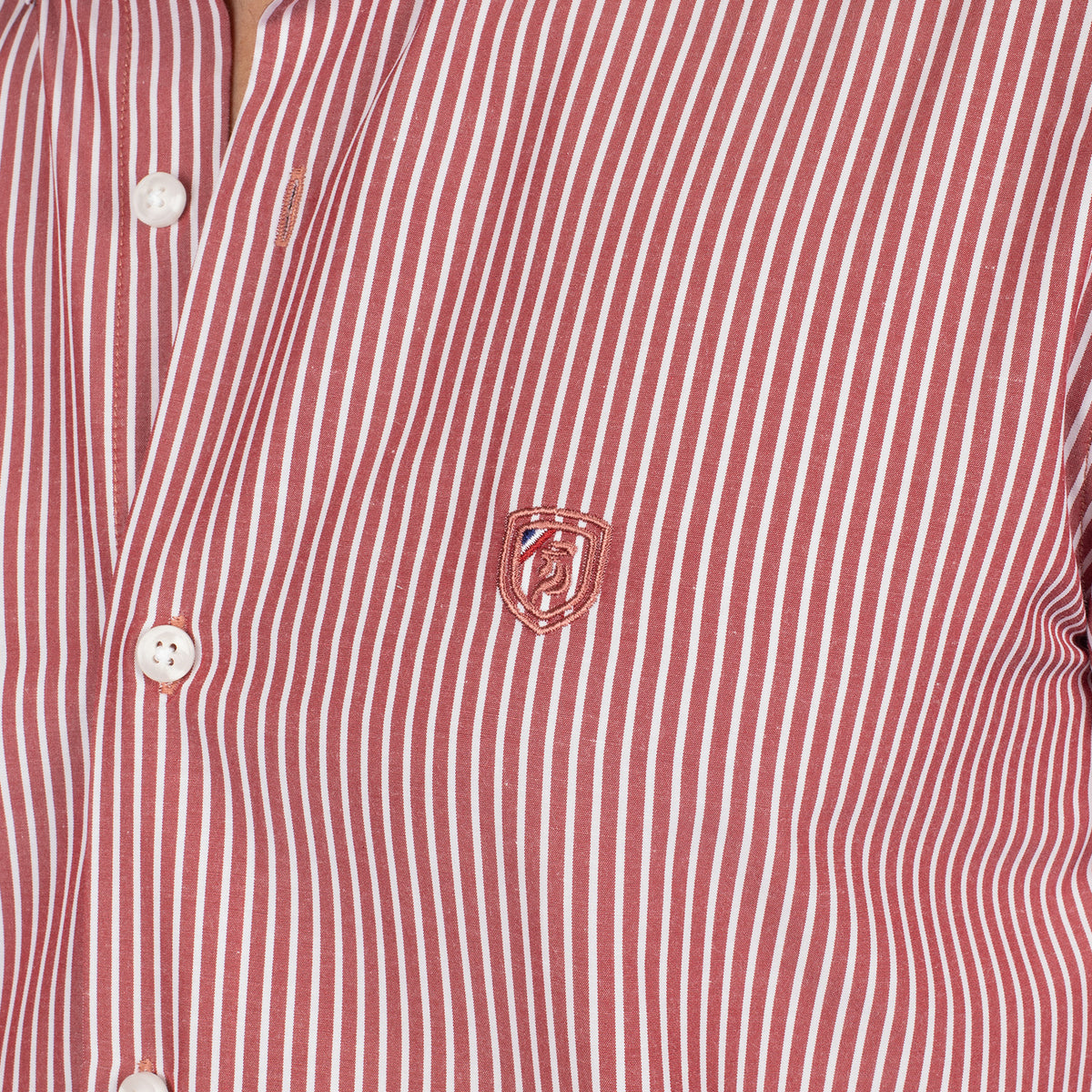 Chemise à rayures argentière